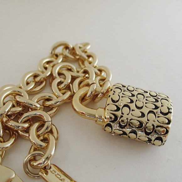 COACH Quilted Padlock Bracelet - Picture 4 of 4